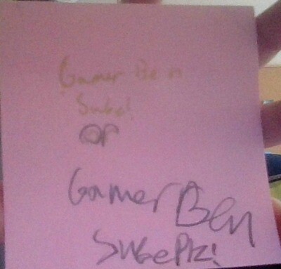 Sticky note With Signature