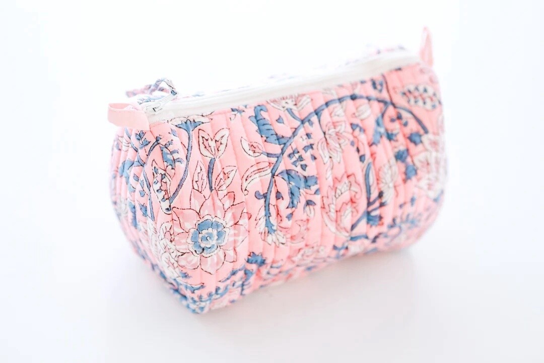 Floral Print Pouch Light Pink