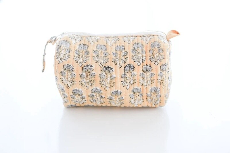 Floral Print Pouch Yellow