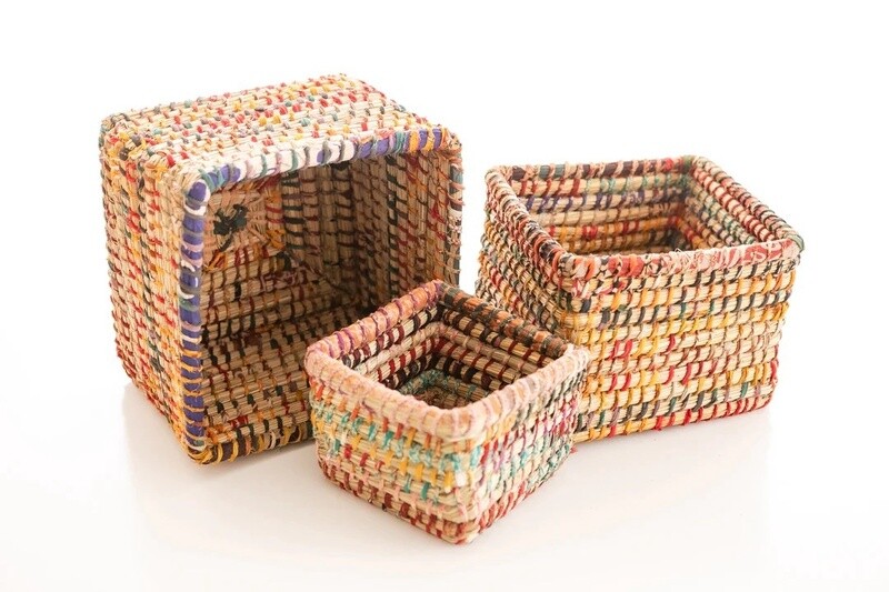 Bangldesh Cascade Basket Large