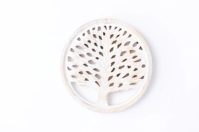 White Wash Vine Trivet