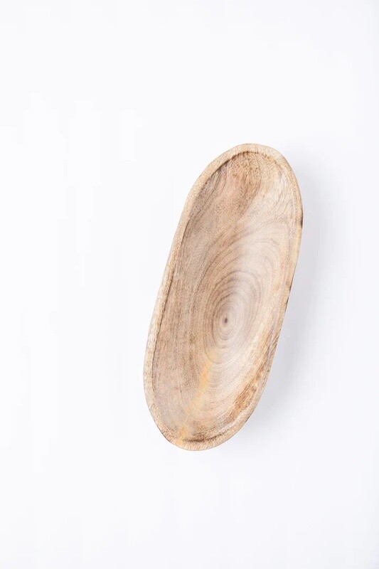 Oval Mango Boat Tray Small