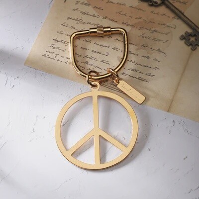 Keychain Ornate Peace sign GP