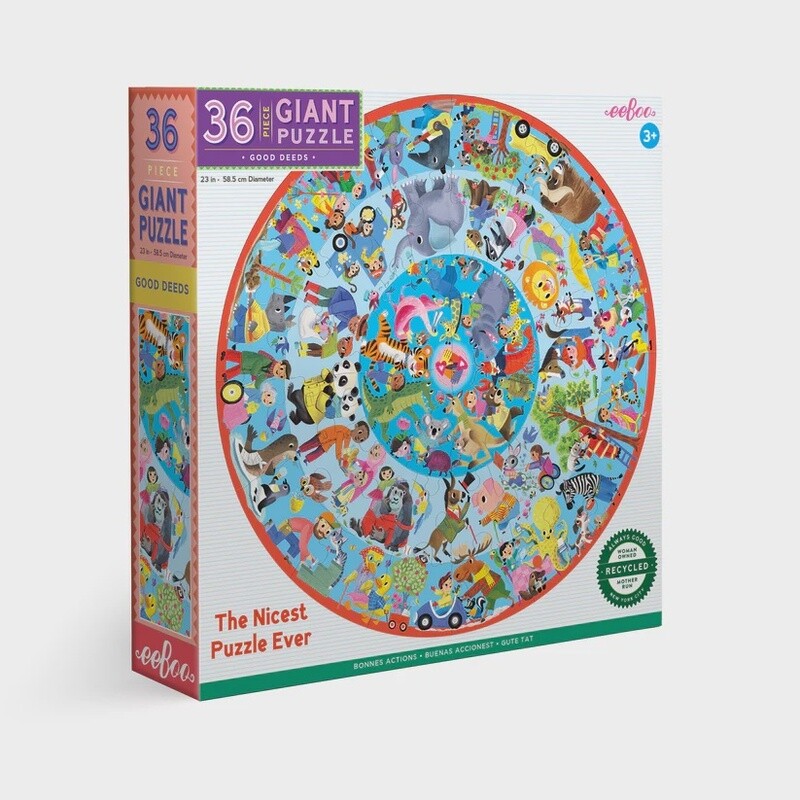Good Deeds 36 PCsGiant Round Puzzle