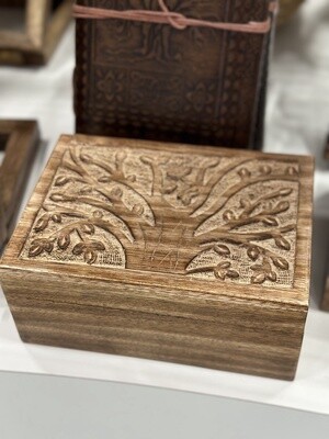 Mango Wood Jewelry Box Tree of Life