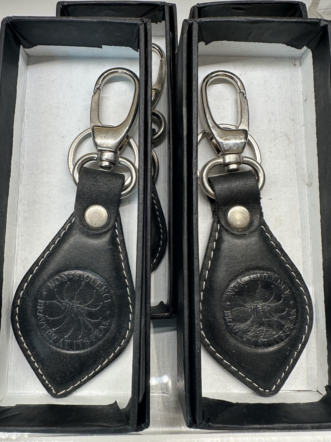 Ahimsa Leather Keychain
