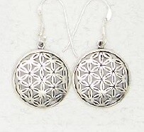 S.S. earrings-Flower of Life Open Petals Drops