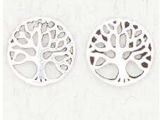 Sterling Silver Earrings- Tree Of Life Posts