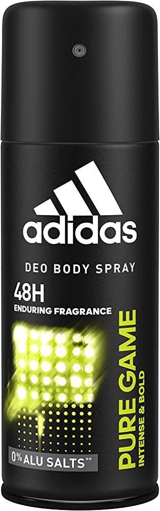 1 BOX adidas deodorant spray pure game 150 ml