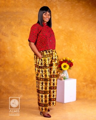 AC-#BellCollection classy High-Waisted Pants + Lose shirt