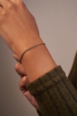 18K Solid Gold Cartier Figaro Bracelet