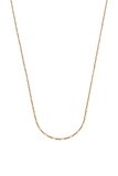 18K Solid Gold Cartier Figaro Chain Necklace