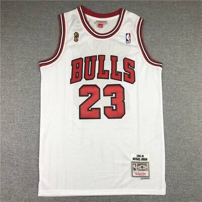 White Jordan Throwback Jersey
