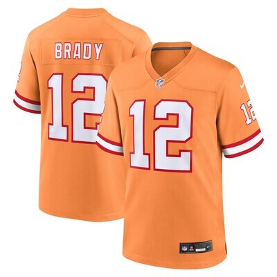 XL Orange Tom Brady Jersey