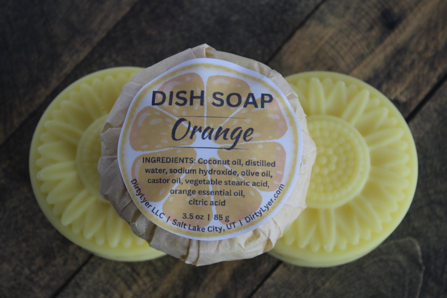 Solid Dish Soap Refill Orange