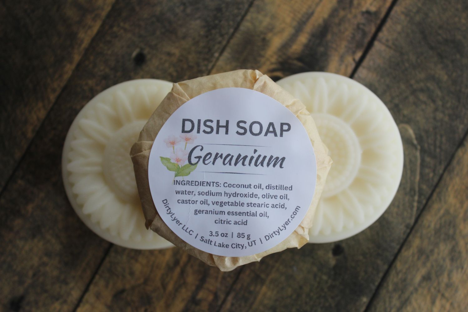 Solid Dish Soap Refill Geranium