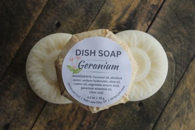 Solid Dish Soap Refill Geranium