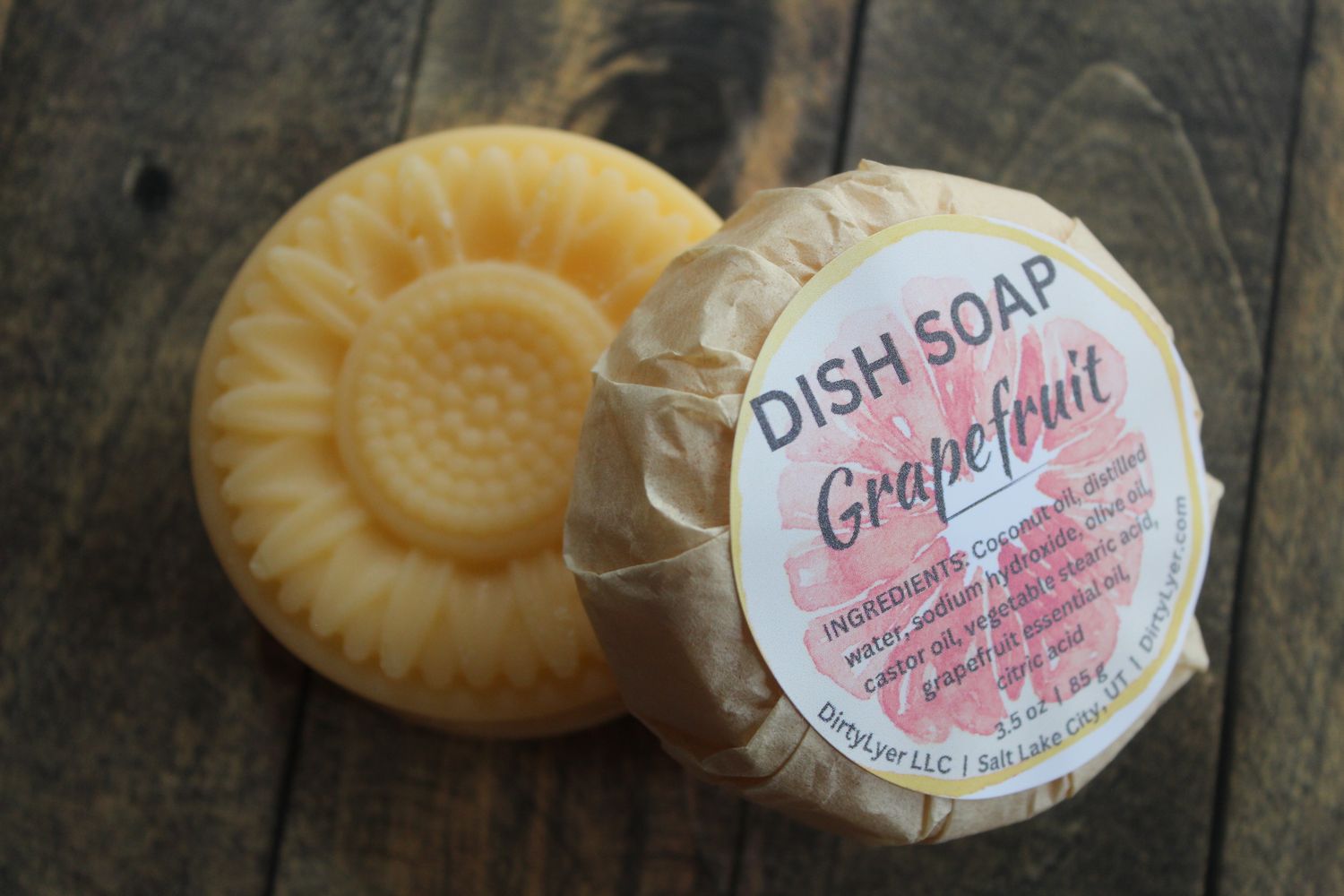 Solid Dish Soap Refill Grapefruit