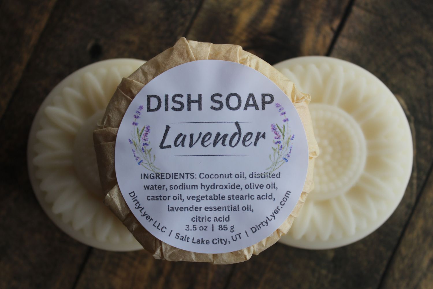 Solid Dish Soap Refill Lavender