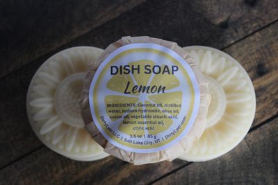 Solid Dish Soap Refill Lemon