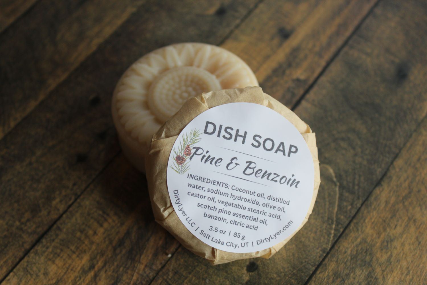 Solid Dish Soap Refill Pine &amp; Benzoin