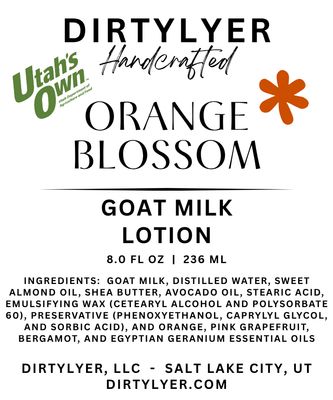 Lotion - Goat Milk - Orange Blossom