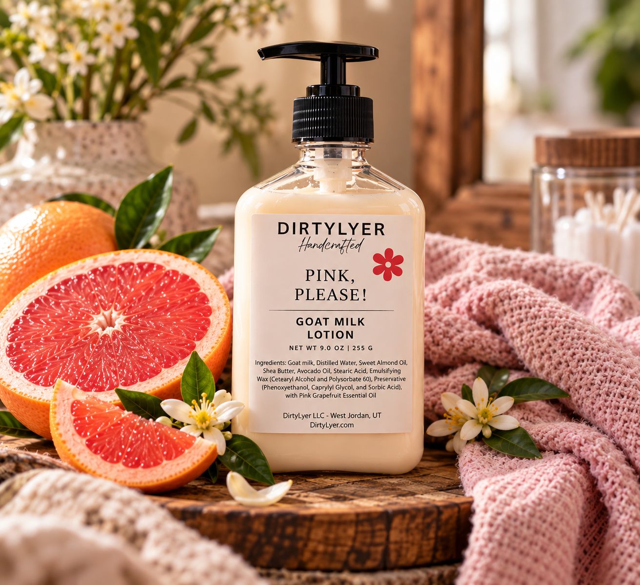Lotion - Goat Milk - Pink, Please!