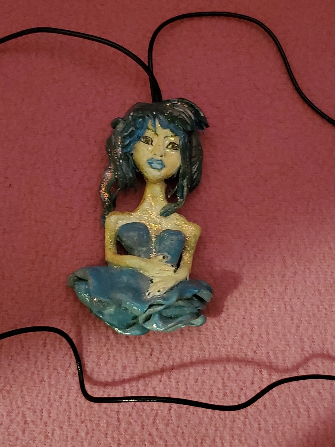 The Polymer Clay Necklace " Serenity "