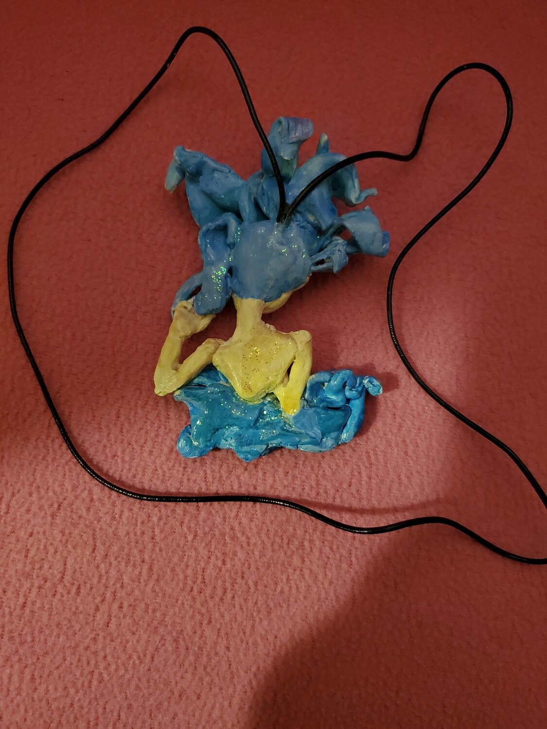 The Polymer Clay Necklace " The Ocean Dream ".