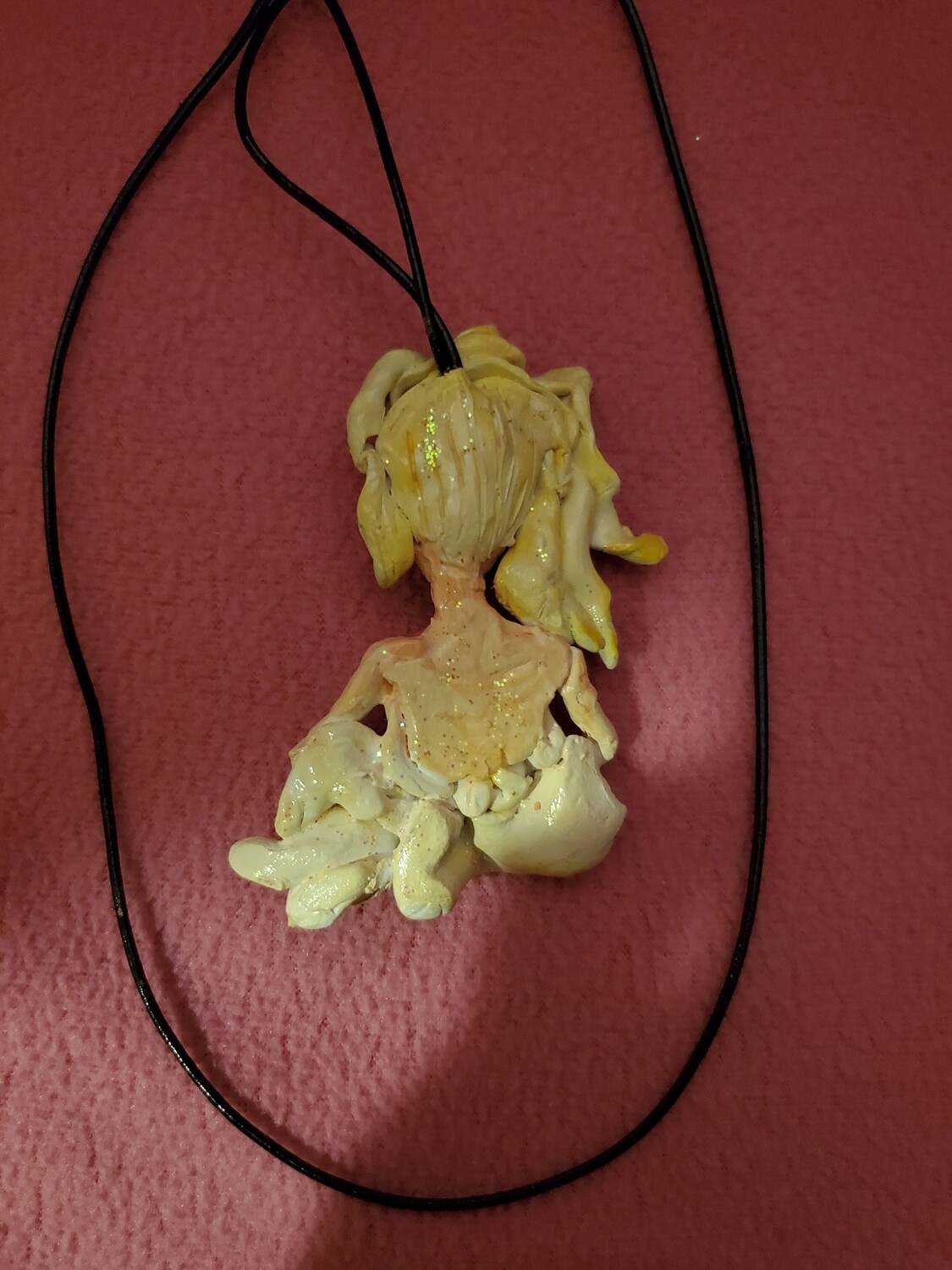 The Polymer Clay Necklace "The United with Nature ".
