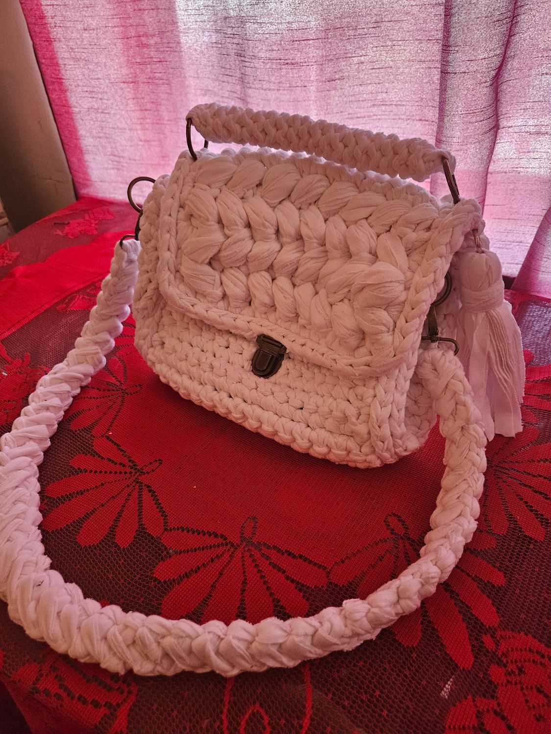 The Crocheted Bag " Arctic "