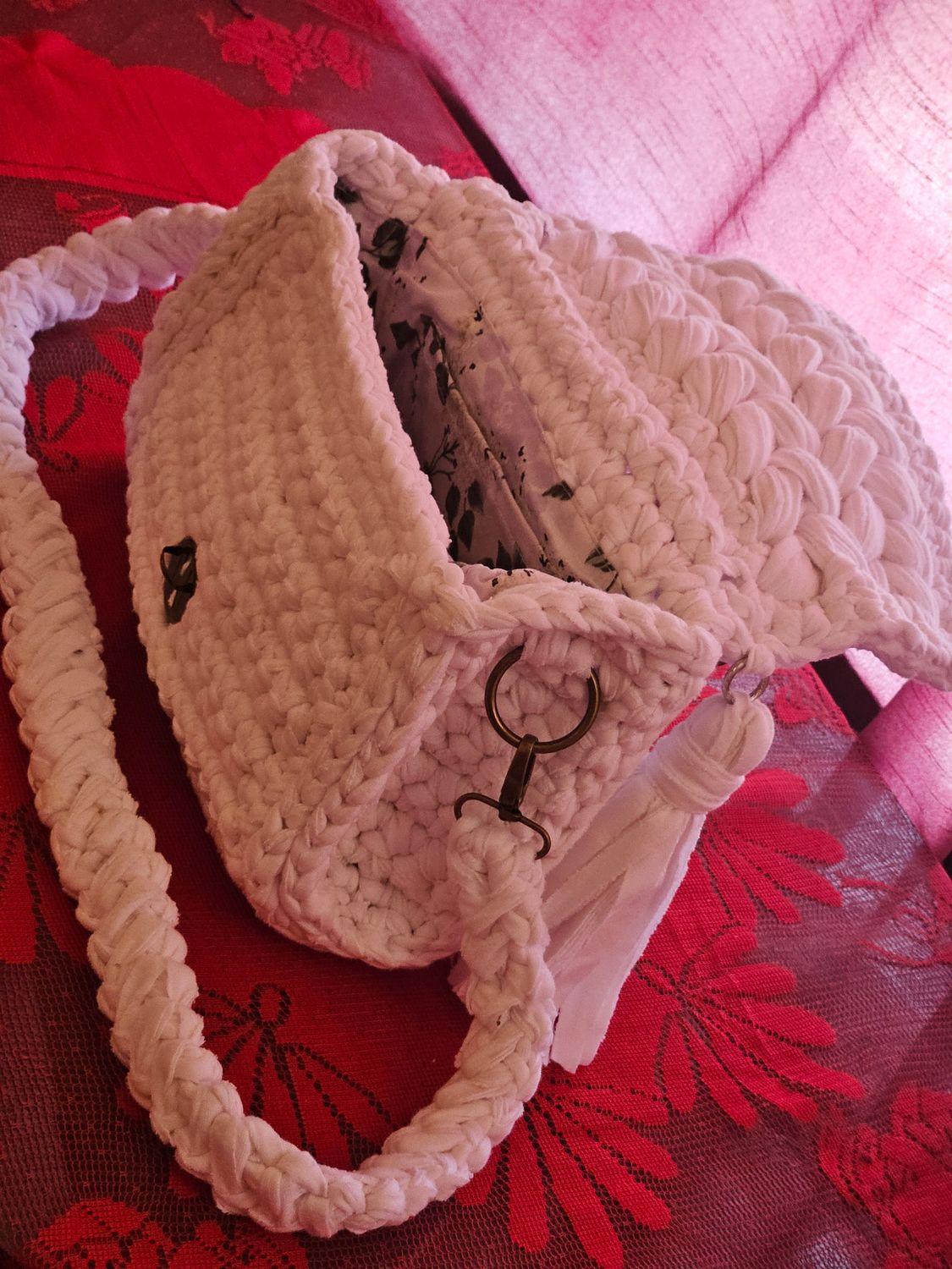 The Crocheted Bag " Arctic "