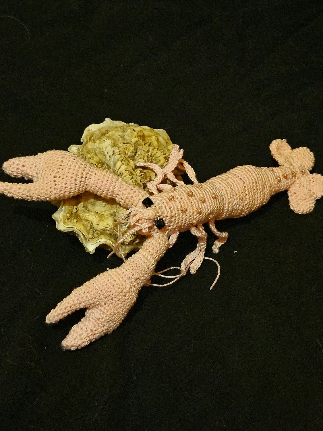The Crocheted " Pink  Lobster Anastasia "