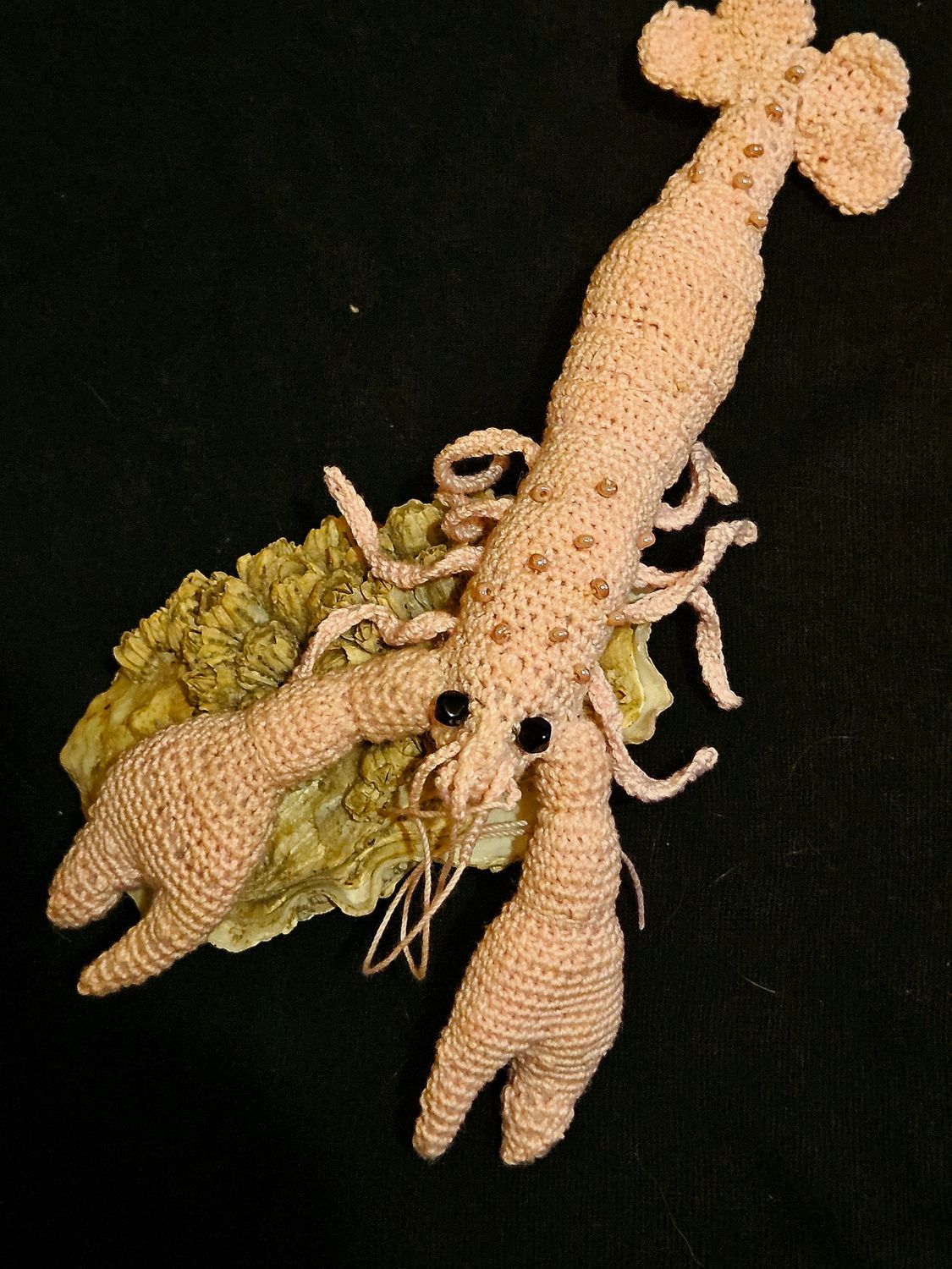 The Crocheted " Pink  Lobster Anastasia "