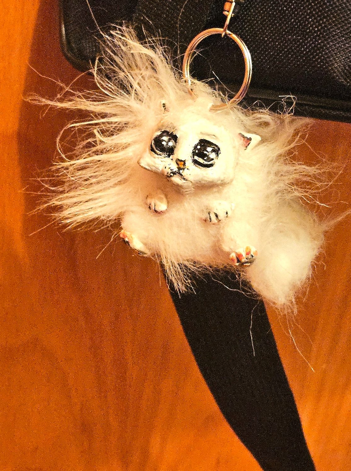 Snowflake, the Fantasy Kitten Charm .