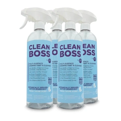 CleanBoss Multi-Surface Disinfectant &amp; Cleaner (4 Pack)