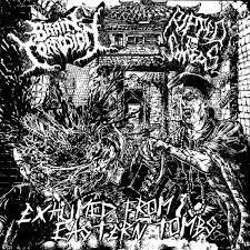 Brain Corrosion / Ripped To Shreds - Exhumed From Eastern Tombs (pink w/ black)
