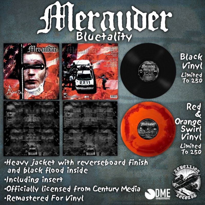 Merauder - Bluetality ( Red / Orange Swirl)