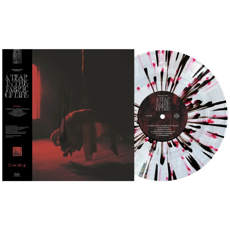 Knocked Loose - A Tear In the Fabric of Life (Clear w/ Red &amp; Black Splatter)