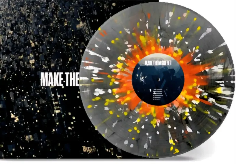 Make Them Suffer - S/T (Silver / White Splatter)