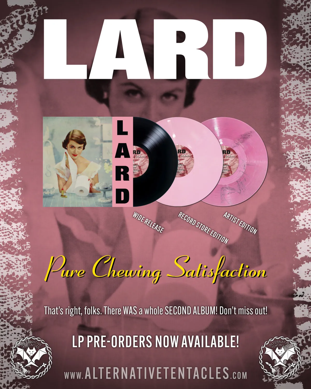 Lard - Pure Chewing Satisfaction (Pink Record Store Edition)