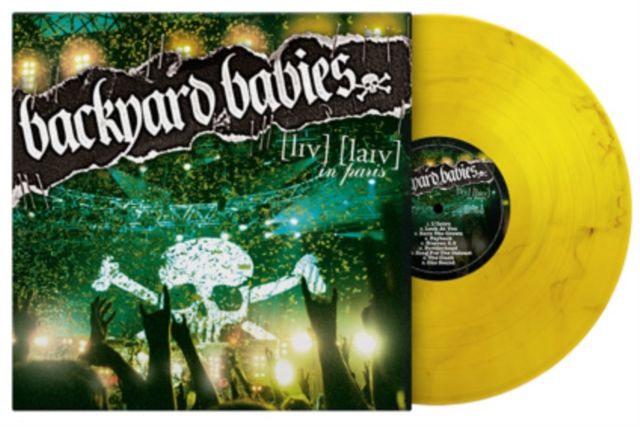 Backyard Babies - Liv Laiv in Paris (Yellow / Black Marvled)