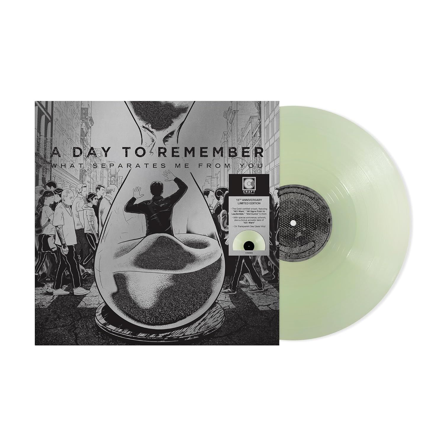 A Day To Remember - What Separates Me From You (15th Anniversary Transparent Sea Glass)