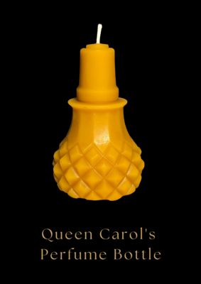 Queen Carol's Perfume bottle Beeswax Candle