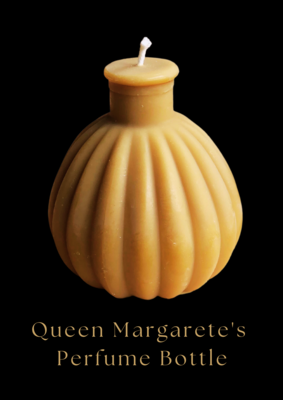 Queen Margarete's Perfume bottle Beeswax Candle