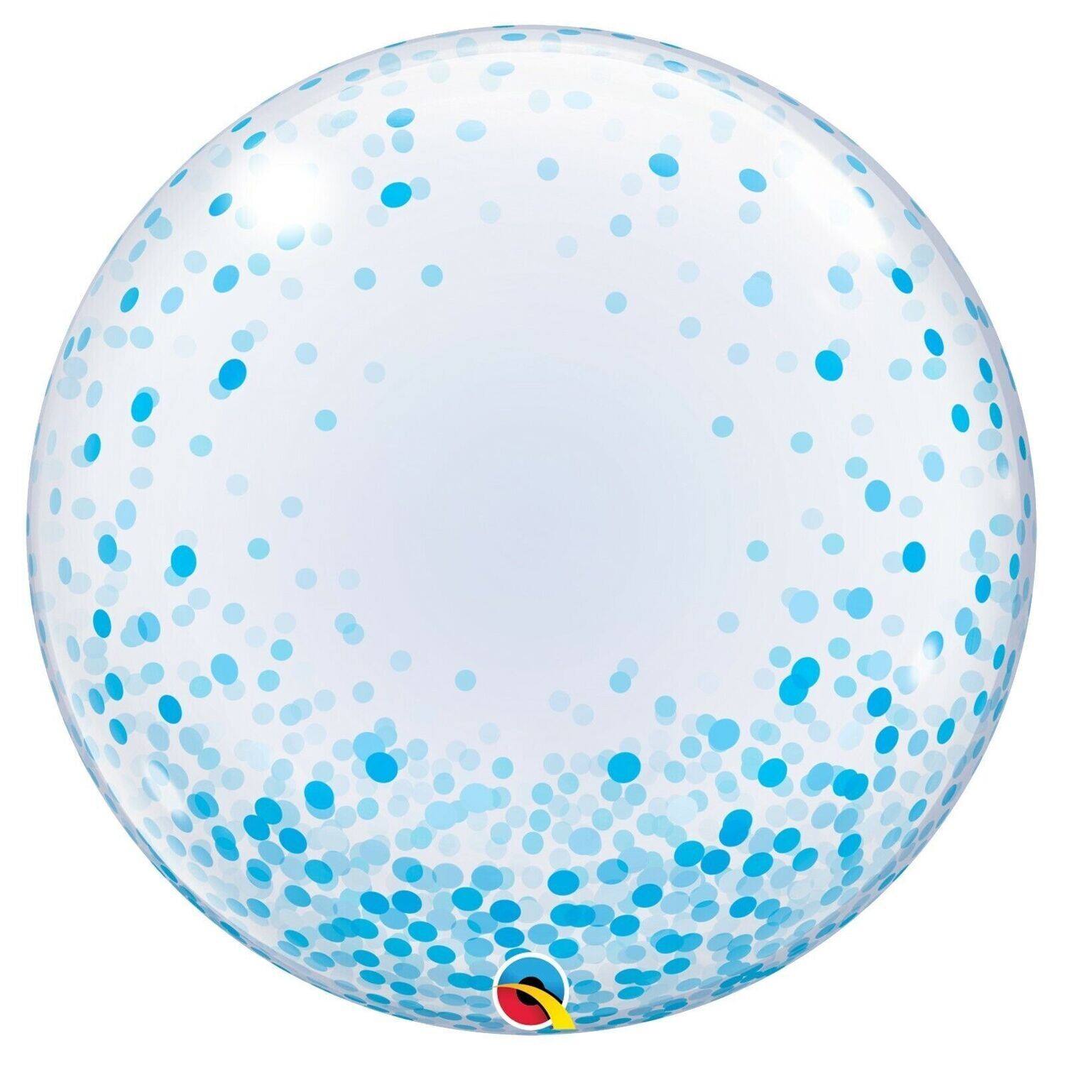 Blue Confetti Print Bubble