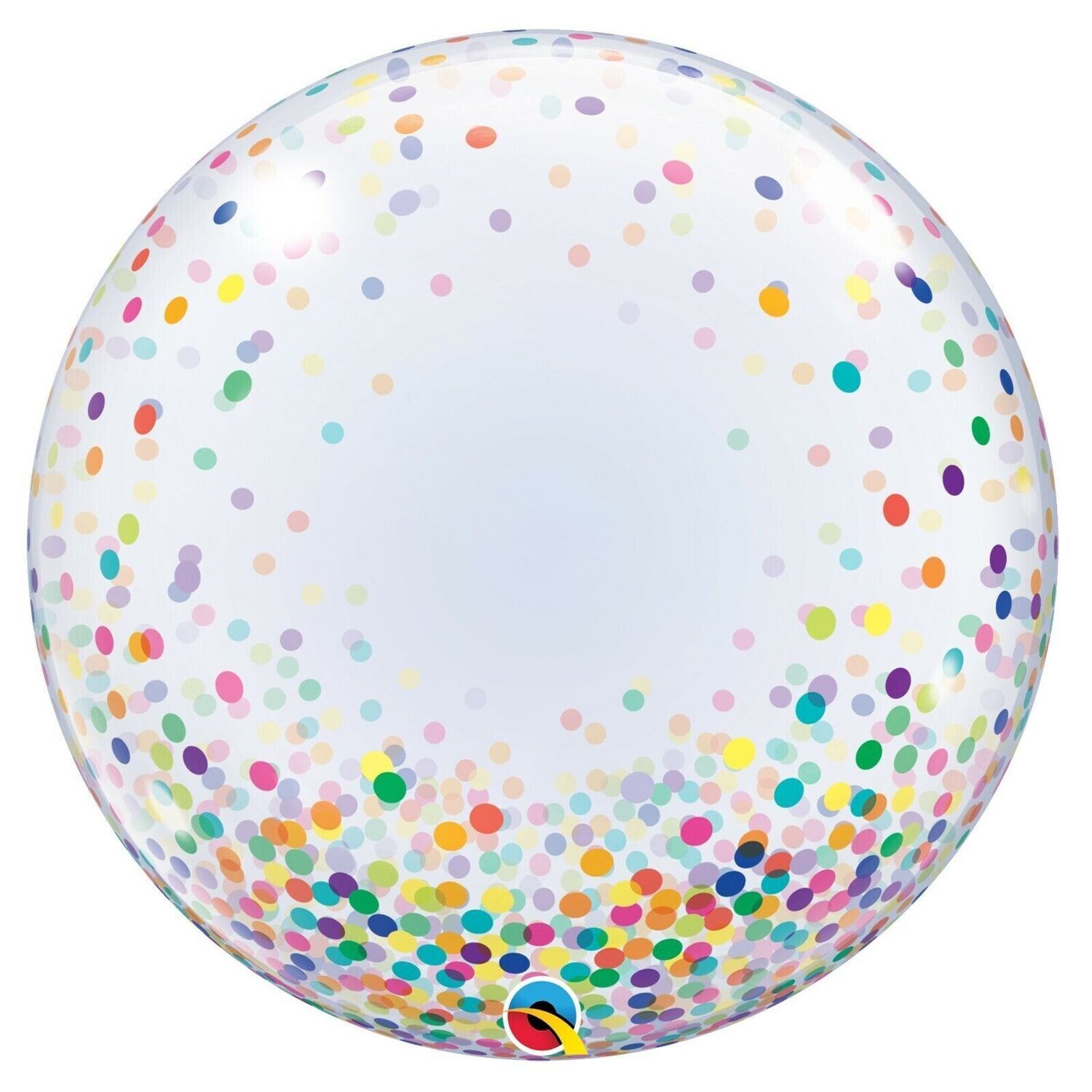 Rainbow Confetti Print Bubble