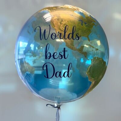 Worlds Best Dad Bubble Balloon