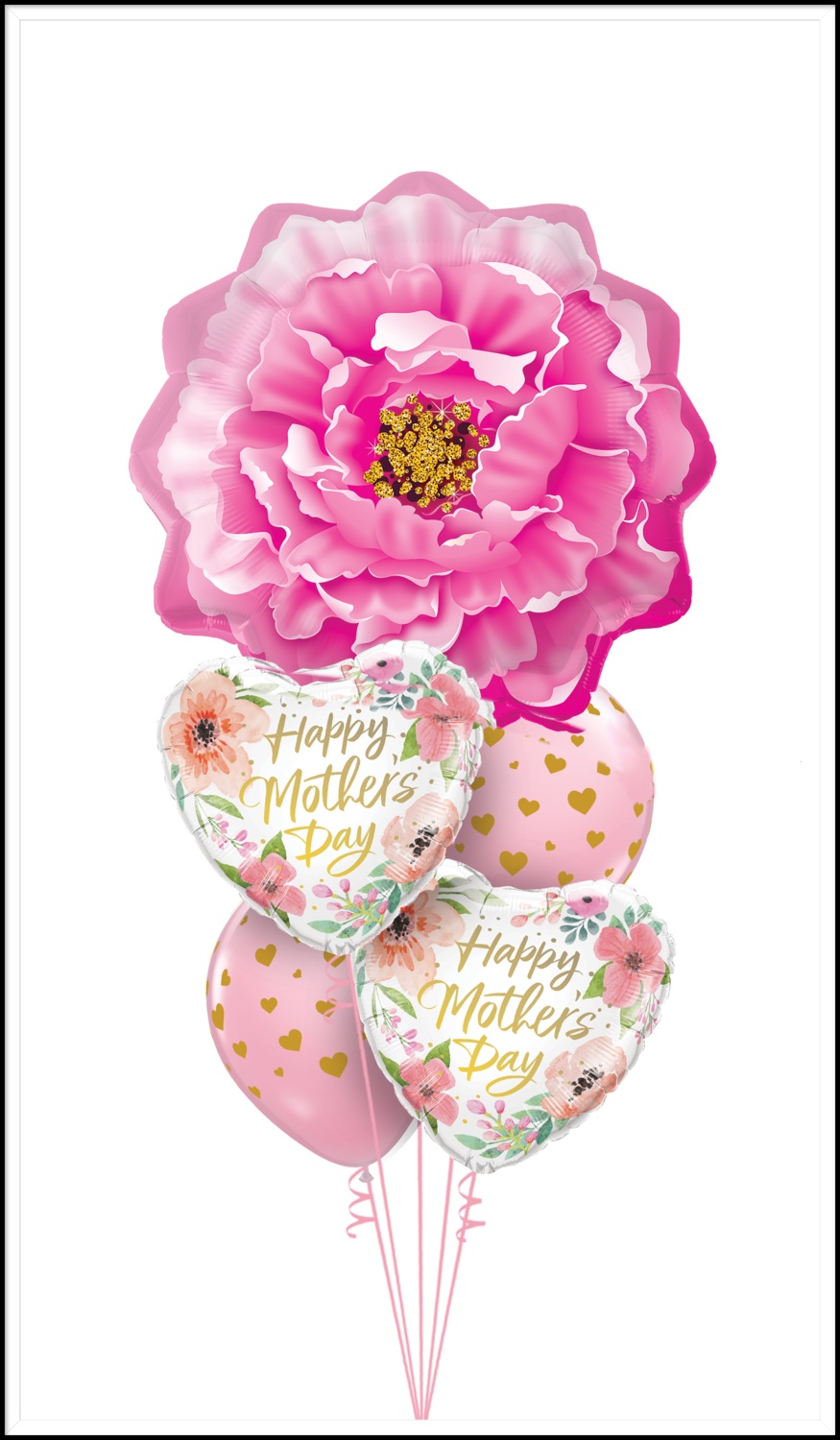 Mothers day Peony balloon bouquet