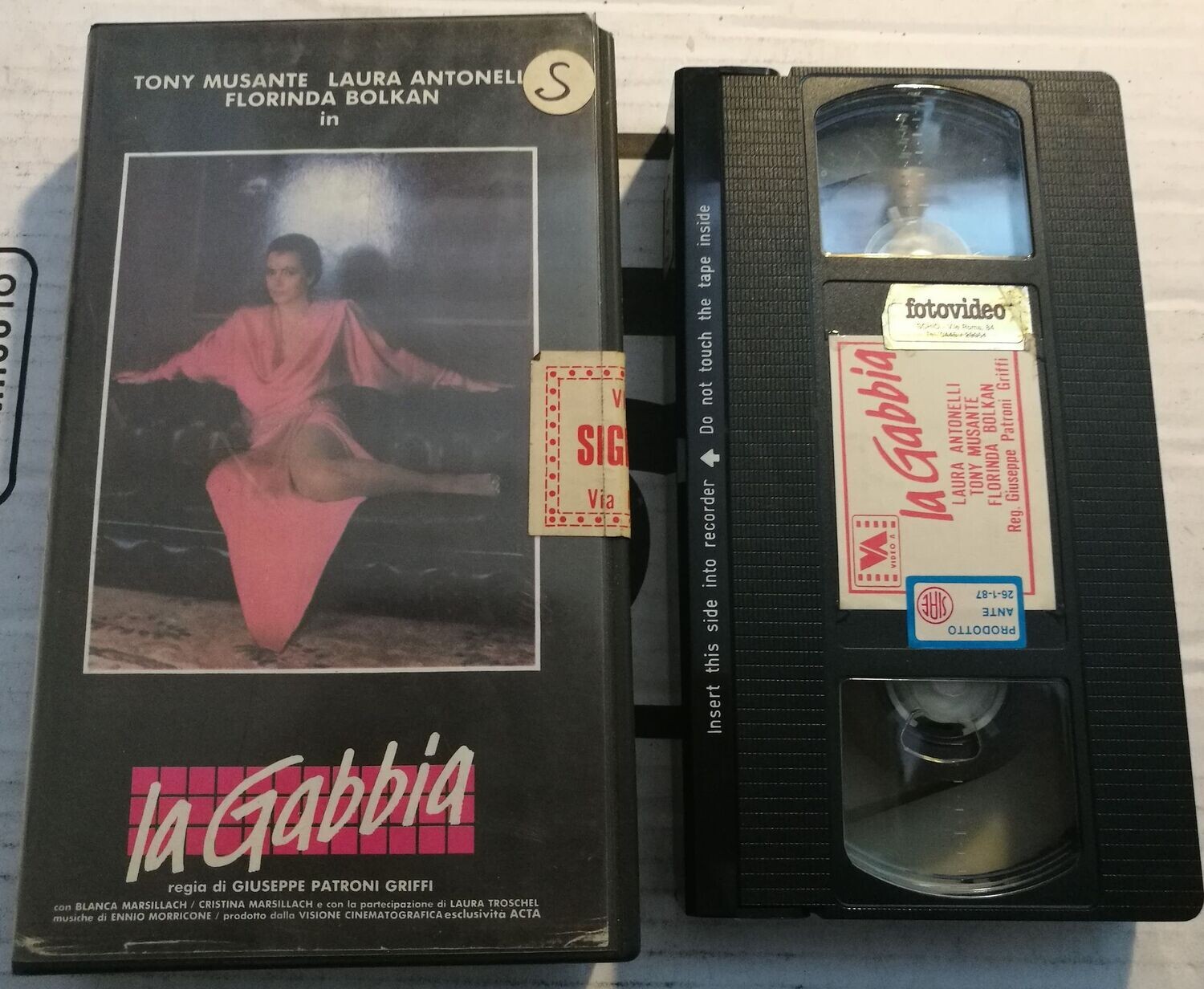 TeknoFilm - VHS – LA GABBIA di Giuseppe Patroni Griffi (1985) - VIDEO A